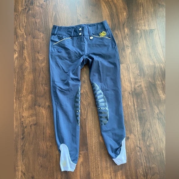 GHM George H Morris Add Back Riding Breeches 
Navy 
Size 26 - Picture 1 of 9